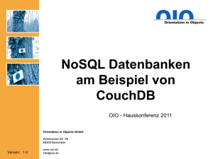 NoSQL Datenbanken am Beispiel von CouchDB