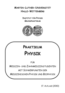 Praktikumsheft für Mediziner und Zahnmediziner