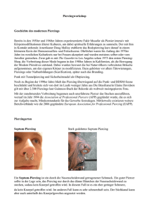 Piercingworkshop Geschichte des modernen Piercings Bereits in