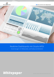 Realtime Dashboards mit Oracle APEX