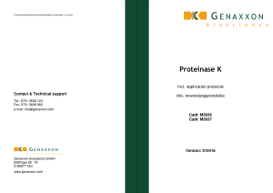 Proteinase K - Genaxxon bioscience