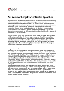 Zur Auswahl objektorientierter Sprachen (47k PDF)