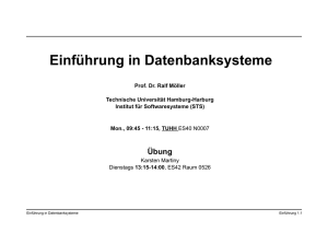 Einführung in Datenbanksysteme