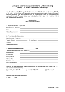 Ärztliche Bescheinigung nach Anlage 6.2.2 der - Rhein-Lahn