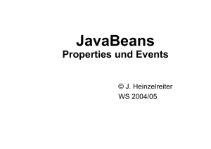 JavaBeans Properties und Events