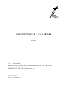 Wissensextraktion / Data Mining