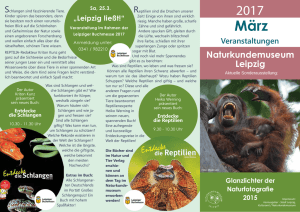 Monatsprogramm März - Naturkundemuseum Leipzig