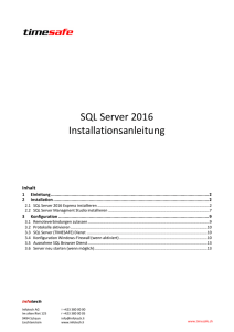 Installationsanleitung SQL-Server 2016 Express Edition