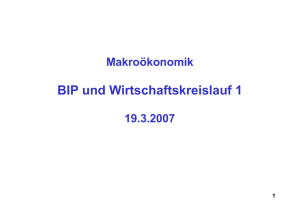 BIP und Wirtschaftskreislauf 1