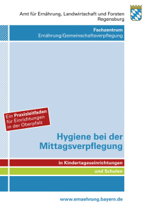 Hygiene bei der Mittagsverpflegung in Kindertageseinrichtungen