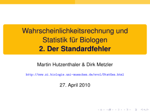 2. Der Standardfehler