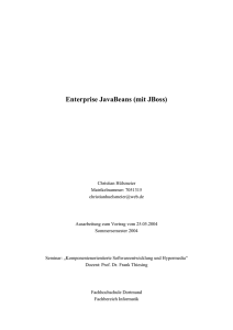 Enterprise JavaBeans (mit JBoss)