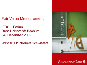 Fair value measurement - Ruhr