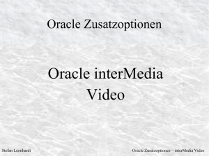 Oracle interMedia Video