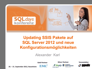 Updating SSIS Pakete auf SQL Server 2012 und neue - net-CDE