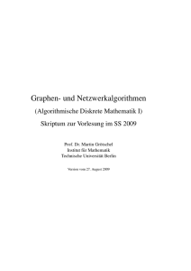 Graphen- und Netzwerkalgorithmen