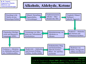 Alkohole, Aldehyde, Ketone - Chemiedidaktik Uni Wuppertal