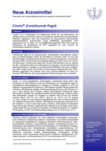 Cimzia® (Certolizumab Pegol) - Arzneimittelkommission der