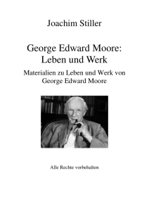George Edward Moore: Leben und Werk