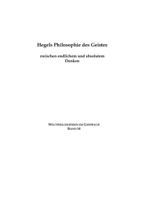 Hegels Philosophie des Geistes