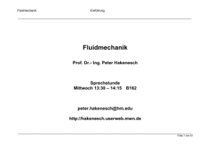 Fluidmechanik - Ing. Peter R. Hakenesch