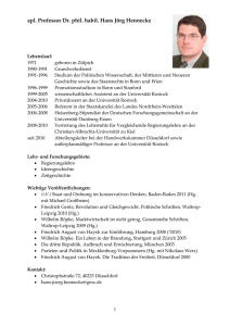 apl. Professor Dr. phil. habil. Hans Jörg Hennecke