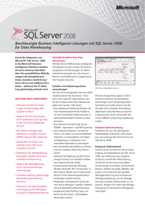 MS SQL Server - Data Warehousing