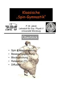 Klassische „Spin-Gymnastik“ Überblick
