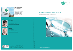 Infobroschüre MRSA - Sankt Vinzenz Hospital Rheda