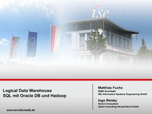 Logical Data Warehouse SQL mit Oracle DB und Hadoop