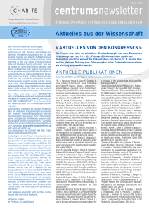 Newsletter Gynäkologisches Krebszentrum 26-06-14