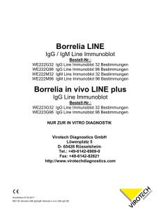 Borrelia LINE Borrelia in vivo LINE plus