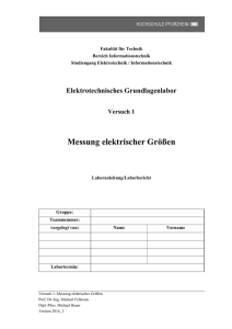 Messung elektrischer Größen