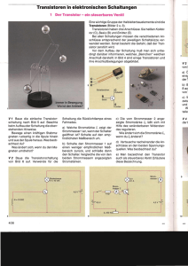 Transistoren in elektronischen Schaltungen