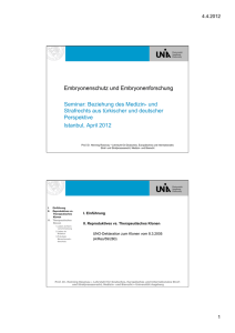 Embryoforschung - Universität Augsburg