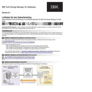 IBM Tivoli Storage Manager for Databases Leitfaden für den