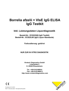 Borrelia afzelii + VlsE IgG ELISA IgG Testkit