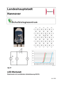 Experimente mit Leuchtdioden