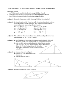 03 Arbeitsblatt Aufgaben zur Winkelsumme in Dreiecken\374