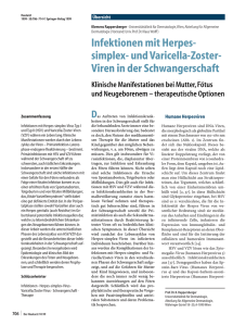 Infektionen mit Herpes-simplex- und Varicella-Zoster