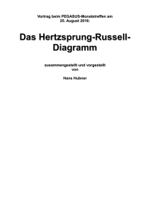 Das Hertzsprung-Russell