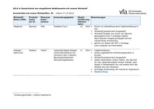 2014 in Deutschland neu eingeführte Medikamente mit neuem