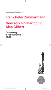 Frank Peter Zimmermann New York Philharmonic Alan Gilbert