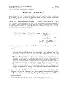 Informatik II Musterlösung