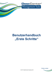 Benutzerhandbuch „Erste Schritte“