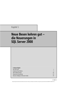 Neue Besen kehren gut – die Neuerungen in SQL Server 2008