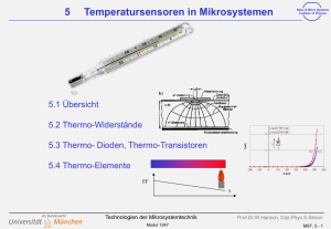 5 Temperatursensoren in Mikrosystemen