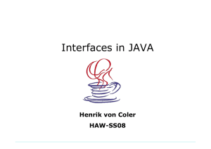 Interfaces in JAVA