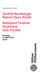 Gerhild Romberger Robert Dean Smith Budapest Festival Orchestra