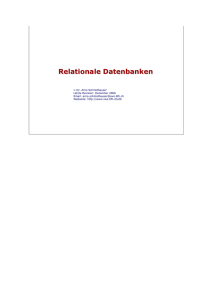 Skript Relationale Datenbanken